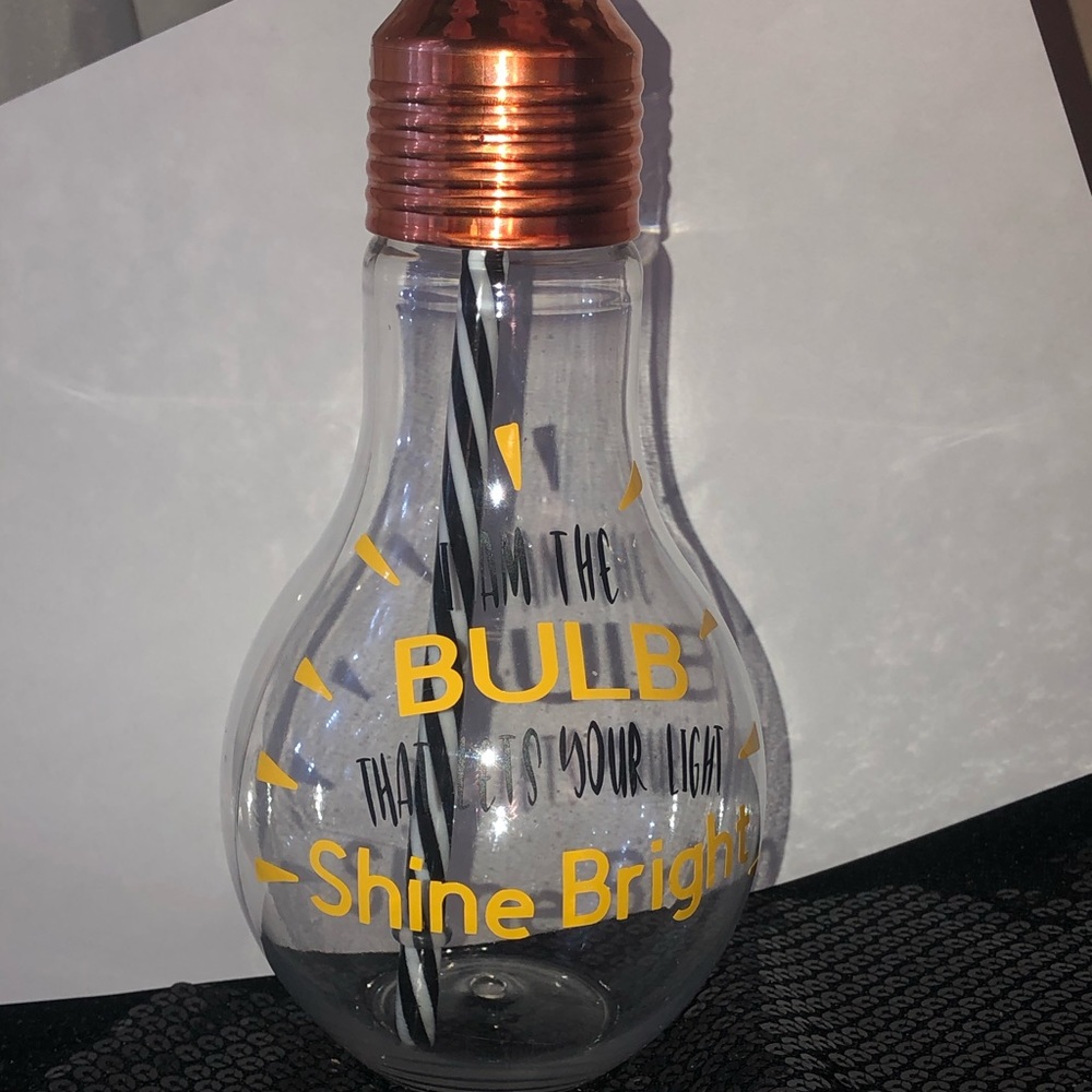Light bulb cup personalized